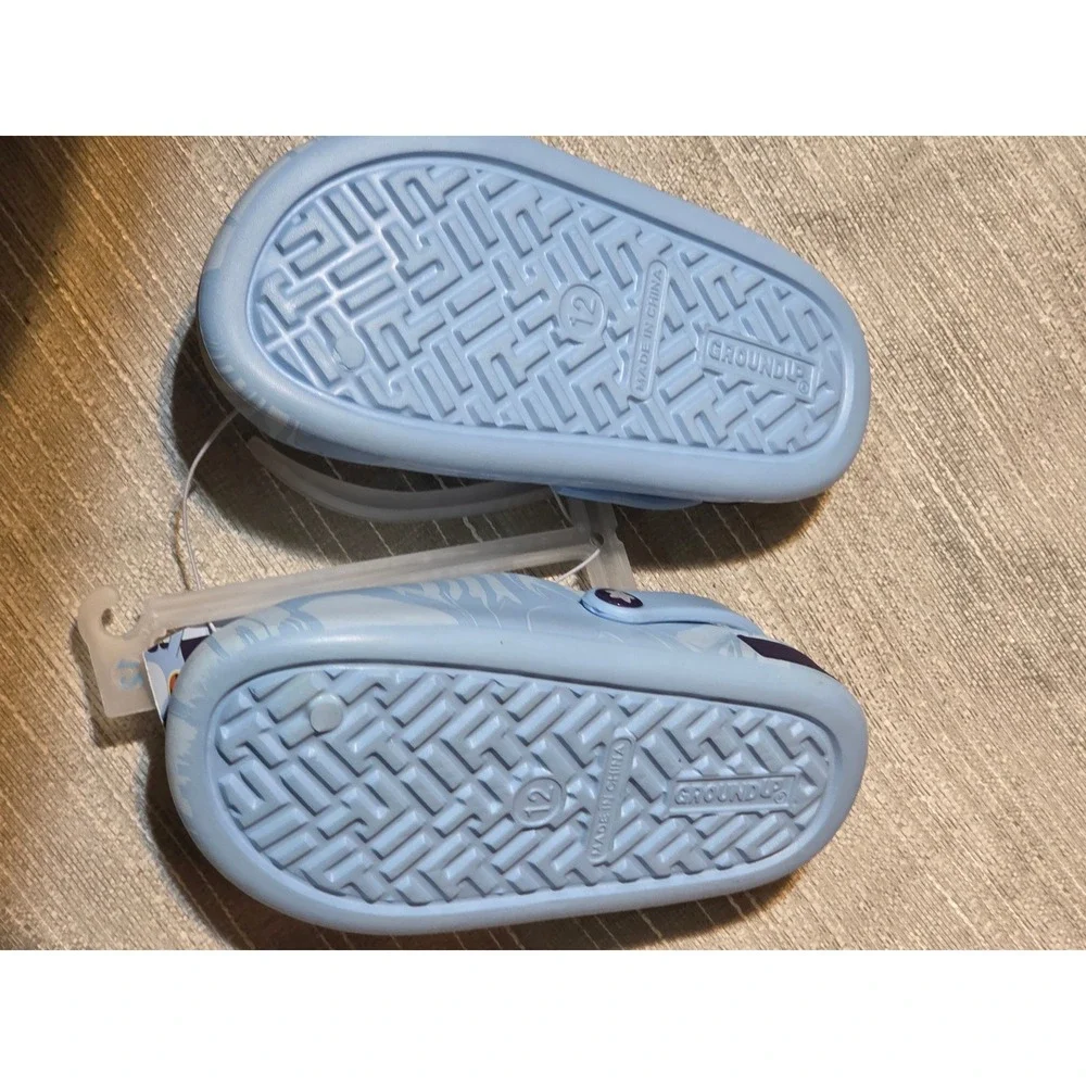 Bluey Ground Up Toddler Boys Girls Blue Marbled Clog Sandals Shoes Size 12 NWT